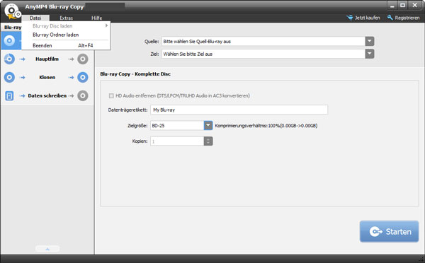 AnyMP4 Blu-ray Copy laden