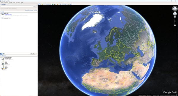 Google Earth Pro starten