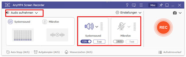 Systemsound einschalten