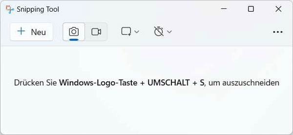 Snipping Tool starten