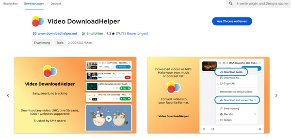 EroMe Video mit Video DownloadHelper herunterladen