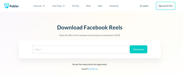 Facebook Reel downloaden mit Publer