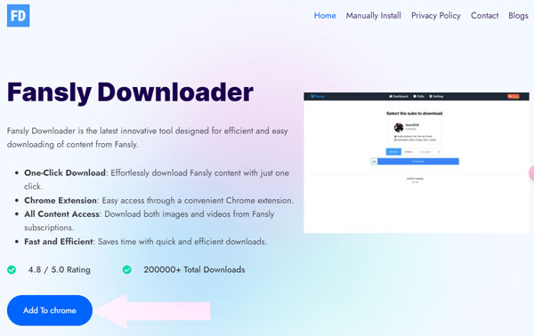 google chrome fansly downloader