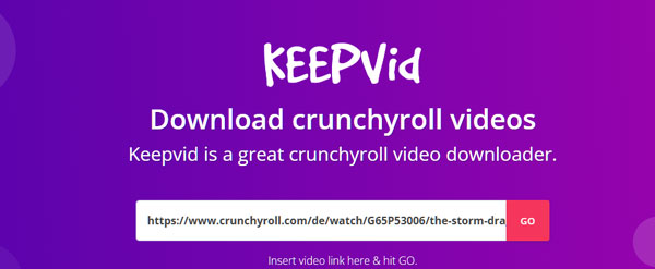 KEEPVid Crunchyroll Downloader