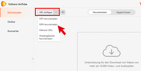 URL einfügen und MP4 herunterladen mit SpankBang Video Downloader herunterladen